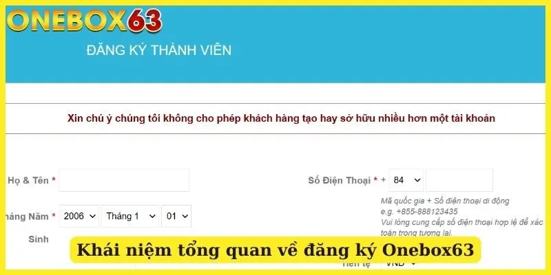 Khái niệm tổng quan về đăng ký Onebox63